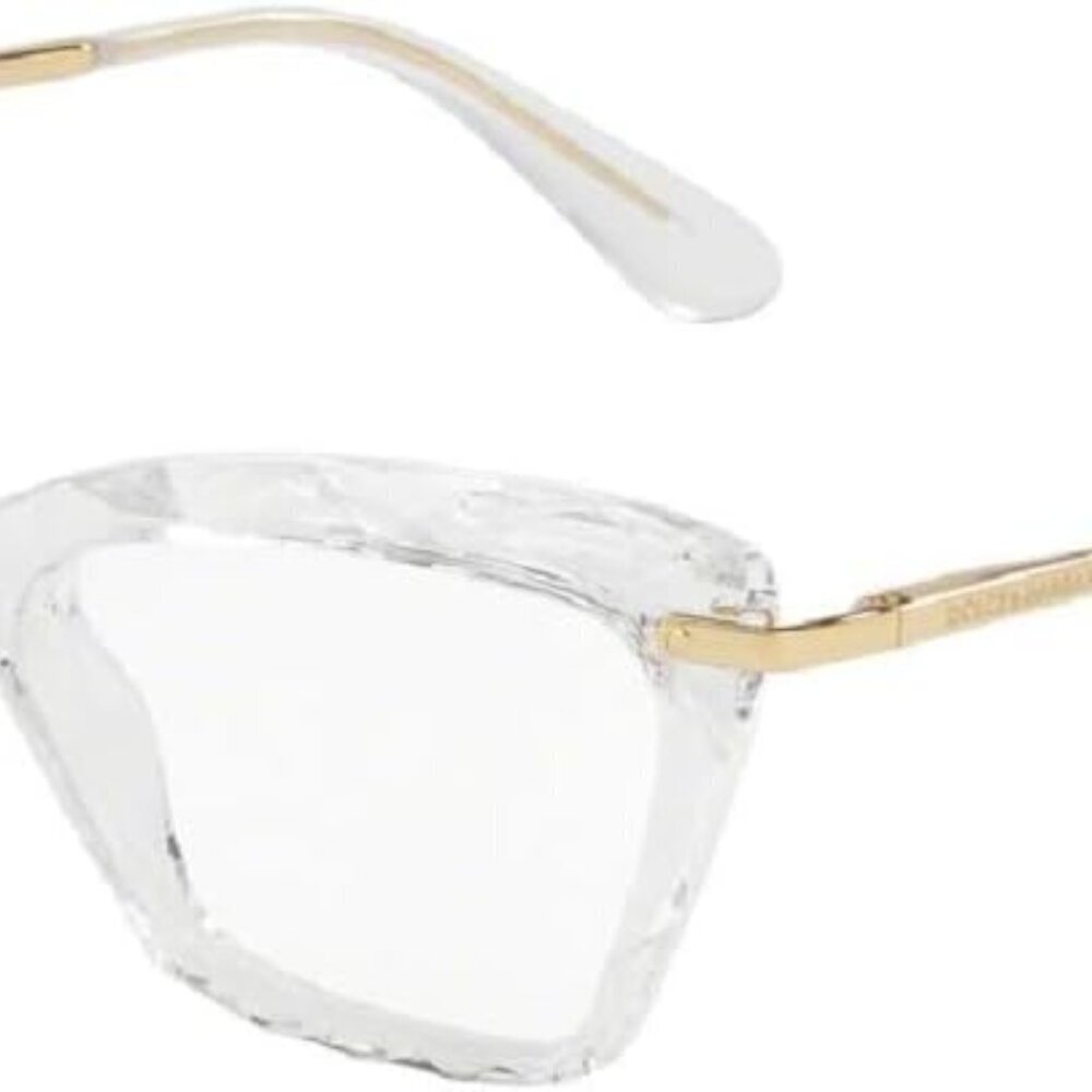 Cat-Eye Women Eyeglasses Durable Crystal Frames with UV Protection & Care Kit